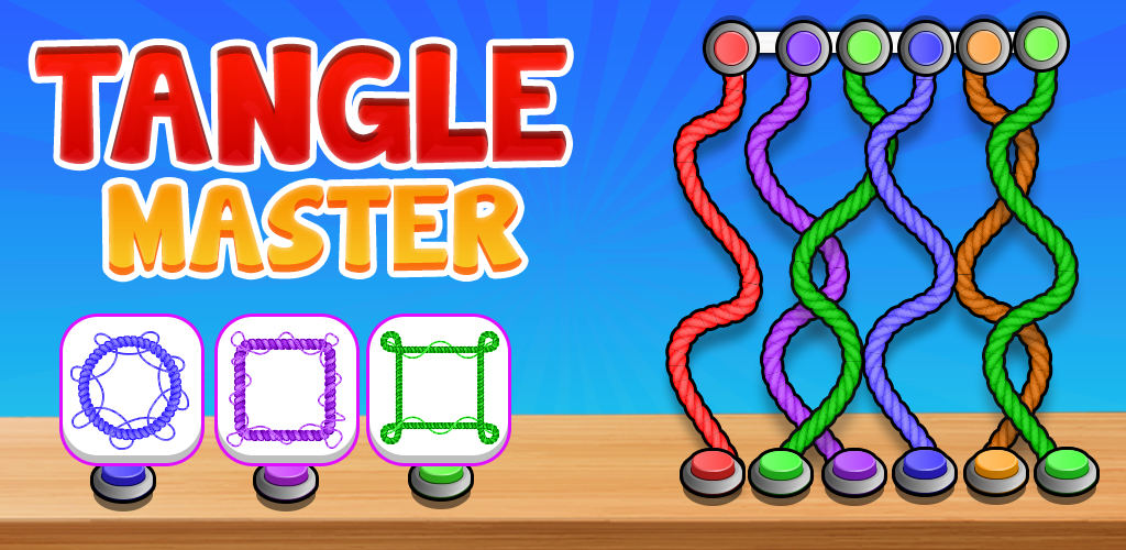 Twisted Tangle Master Rope Sorting Puzzle 3D Game 2024-Amazon